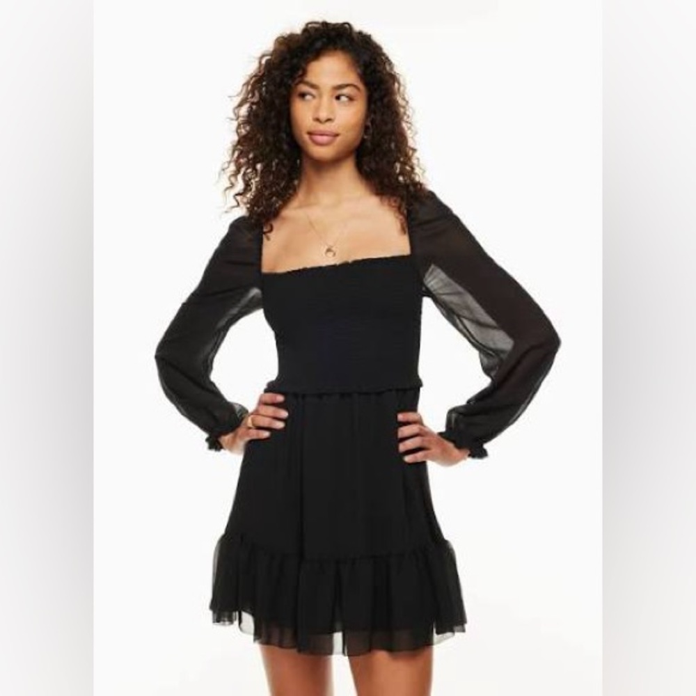 Wilfred tempest black dress Elegant Black Women's mini dress
